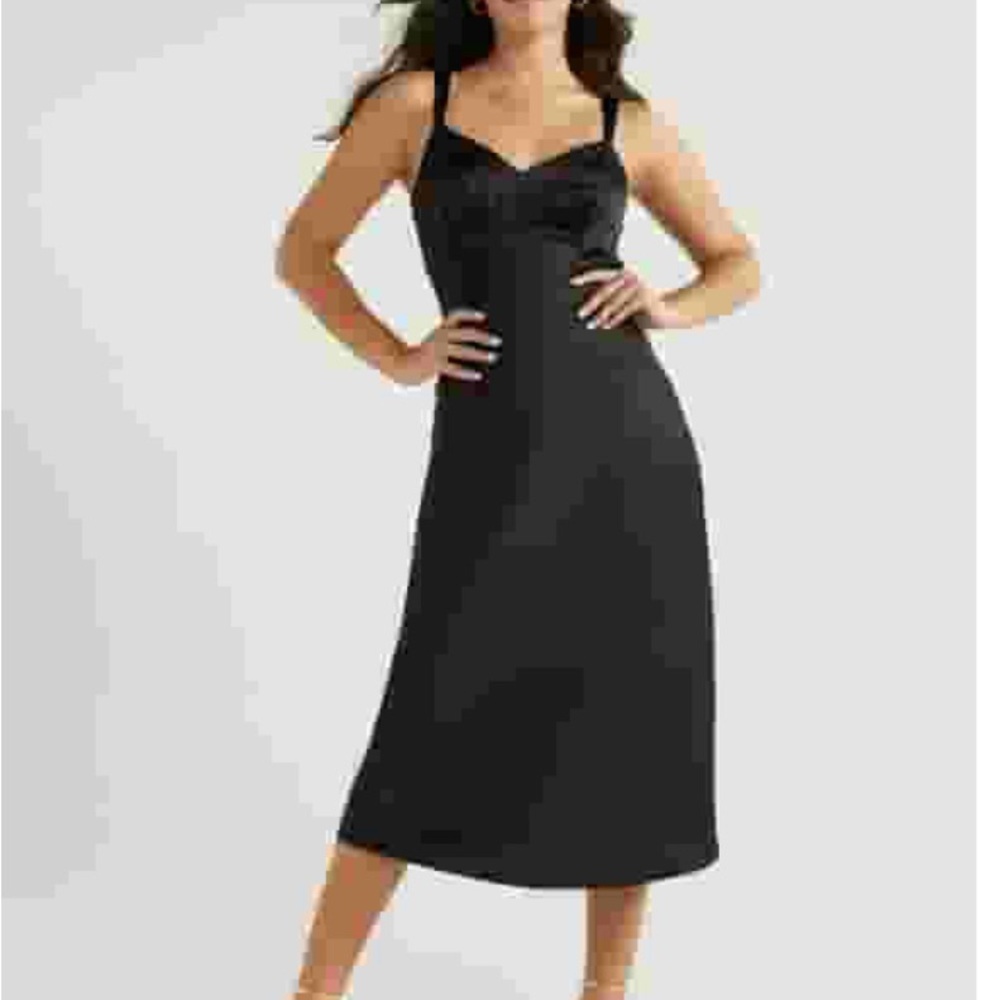 Sofia by Sofia Vergara Black Satin Chemise
